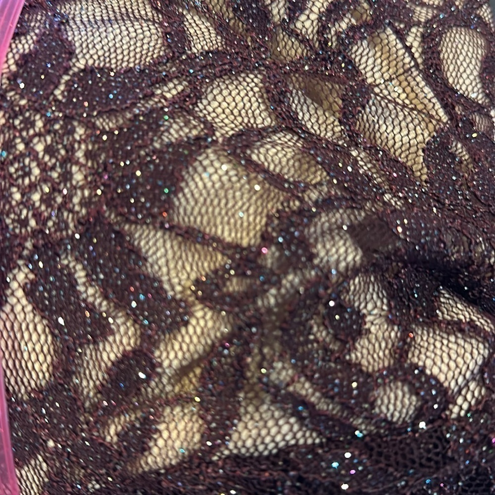 Emerald Sundae Black Lace One-Shoulder Dress - Picture 7 of 7